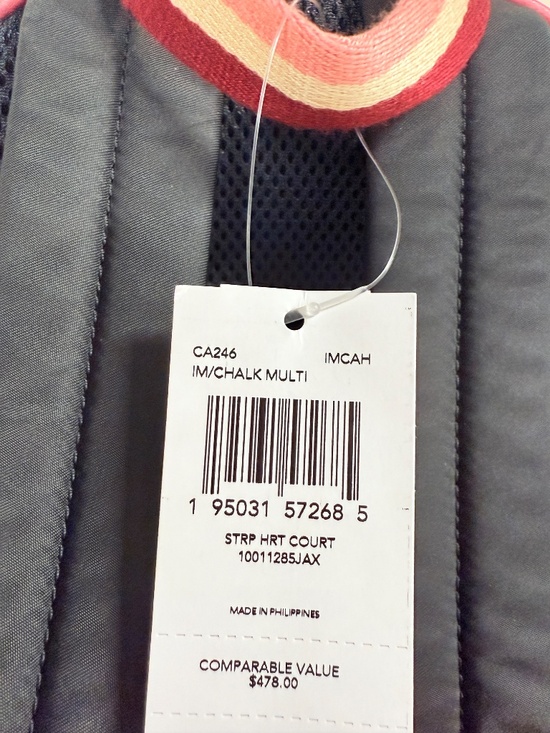 Coach Court Backpack With Stripe Heart Motif CA246 main image 6